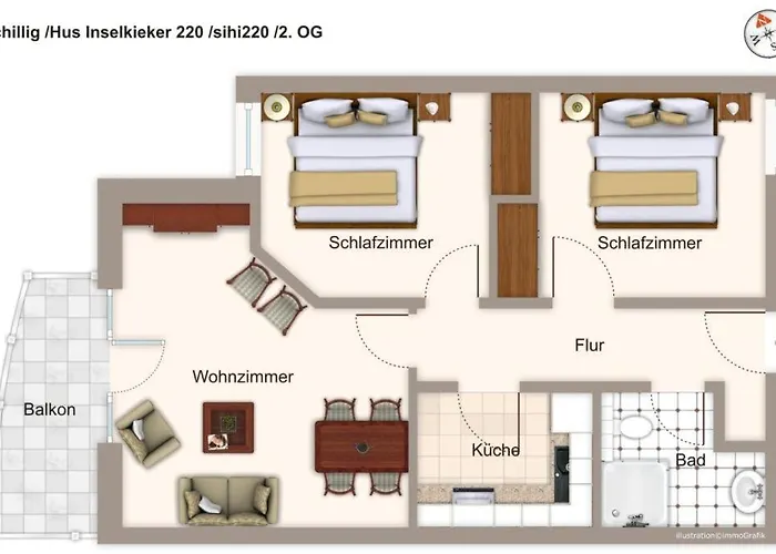Hus Inselkieker Hus Inselkieker 220 아파트 *